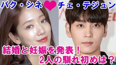 【パク・シネとチェ・テジュン】結婚と妊娠を発表！2人の馴れ初めは？