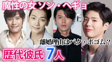 【ソンヘギョ】歴代彼氏は7人？ソンジュンギと離婚理由はパクボゴム？