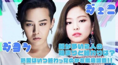 【Black Pink ジェニ BIGBANG ジヨン】縁が多かった二人の熱愛の始まりと終わりはいつ？