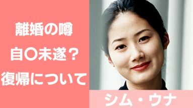 【シム・ウナ】電撃引退した現在は？夫と離婚の噂や過去の熱愛についても